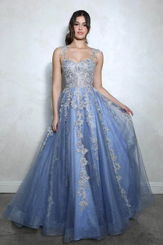 Limited Time Eureka Fashion EK115 - Embroidered A-Line Long Gown