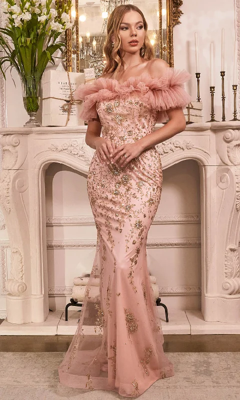 Weekend Special Cinderella Divine J818 - Ruffled Prom Dress