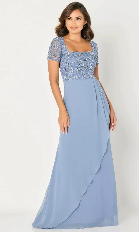 Don't Wait Cameron Blake CB794 - Embroidered Floral Evening Dress