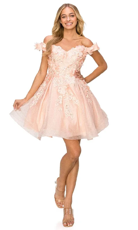 Best Bargains Cinderella Couture 5120J - Sweetheart Glitter A-Line Cocktail Dress