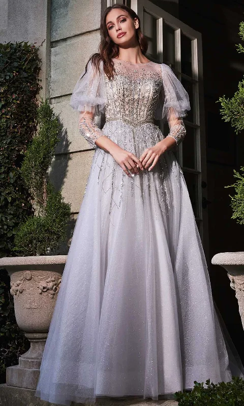 Get It Before It’s Gone Cinderella Divine B707 - Puffed Sleeves Bridal Gown