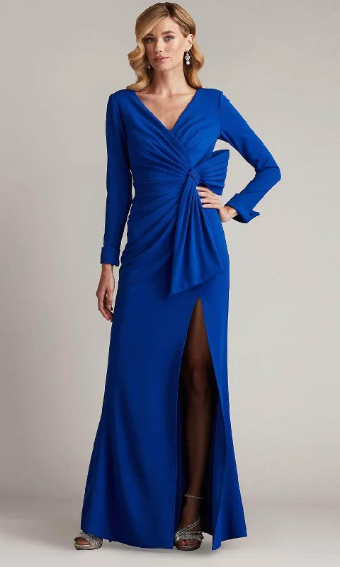 Low Prices Tadashi Shoji BOS24469L - Draped V-Neck Evening Gown