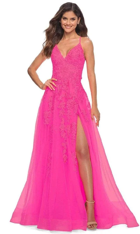 Steals and Deals La Femme - 30303 Floral Brocade A-line Dress