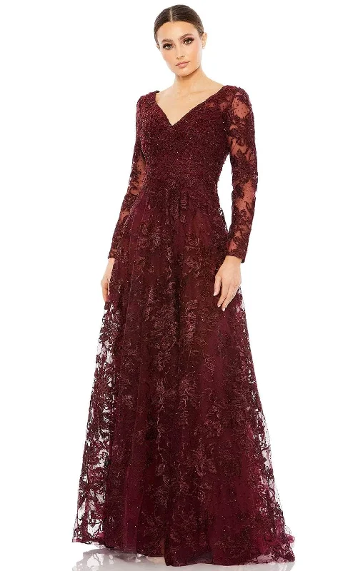 Closeout Mac Duggal 20409 - Long Sleeve Mother of the Bride Evening Dress