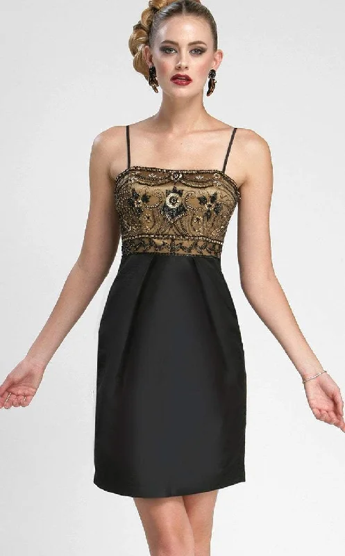 Extra Discounts Sue Wong - N3434 Sleeveless Embellished Bodice Empire Taffeta Dress