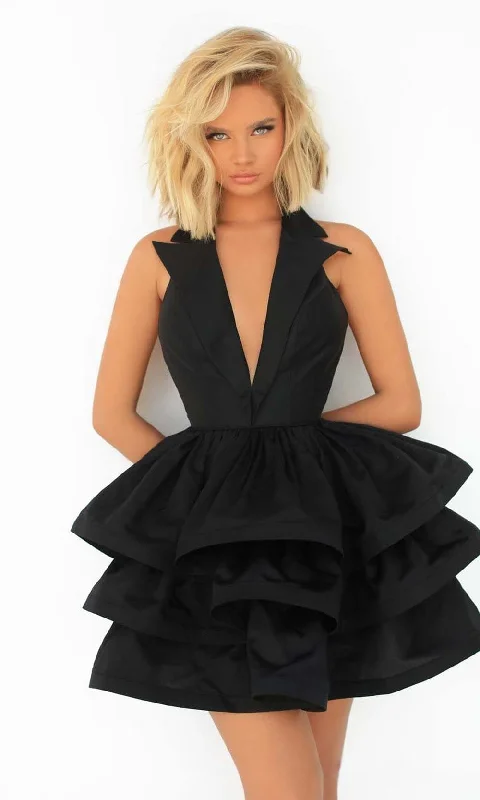 Super Sale Tarik Ediz - 51069 Halter Tuxedo A-Line Dress