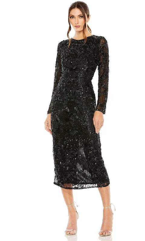 Discount Deals Mac Duggal 5988 - Embellished Back Slit Formal Dress