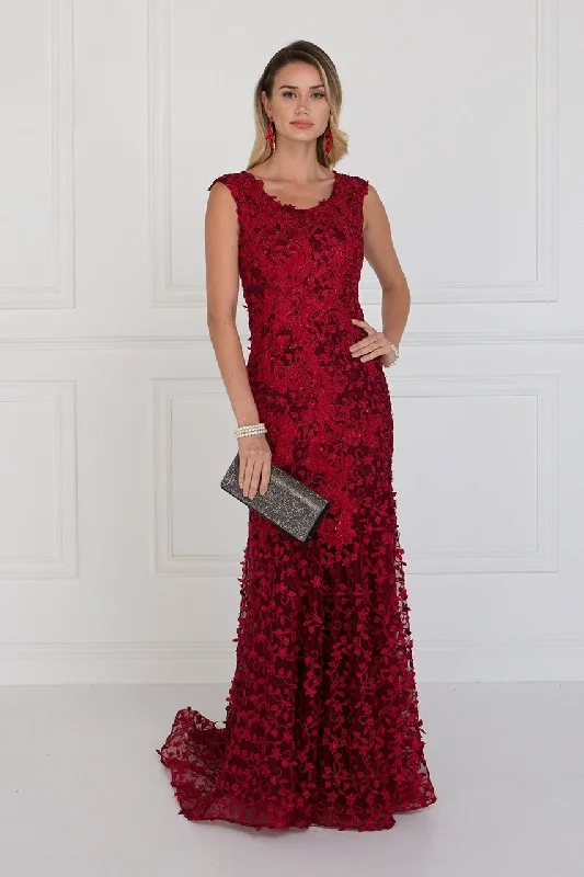Special Promotion Elizabeth K - GL1529 Scoop Appliqued Evening Dress