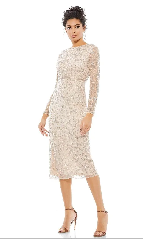 While Supplies Last Mac Duggal Cocktail - 10812D Jewel Knee-Length Sheath Dress