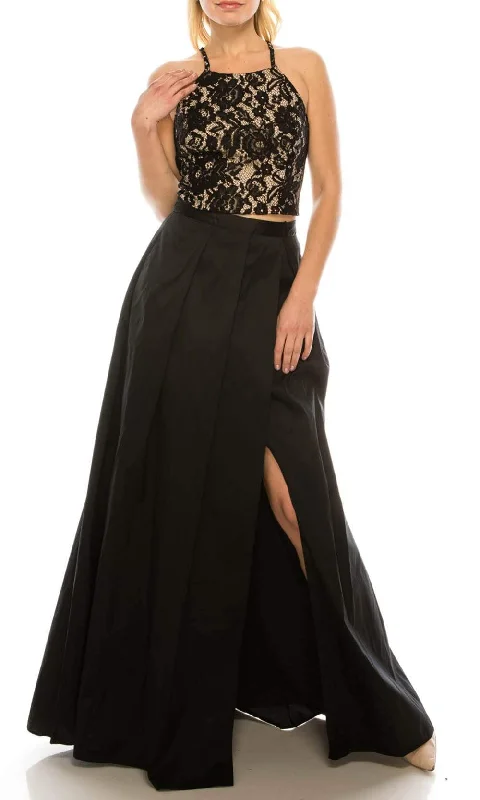 Stock Up and Save Adrianna Papell - MN2E200991 Two-Piece Halter Dress