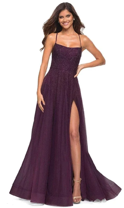 Major Savings La Femme - 30581 Beaded Flowy A-line Gown