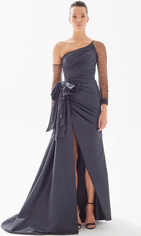 Markdown Madness Tarik Ediz 98226 - Ruched Trumpet Evening Gown