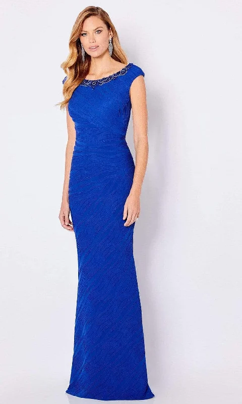 Buy Now Cameron Blake - 221695 Bateau Neck Sheath Evening Dress