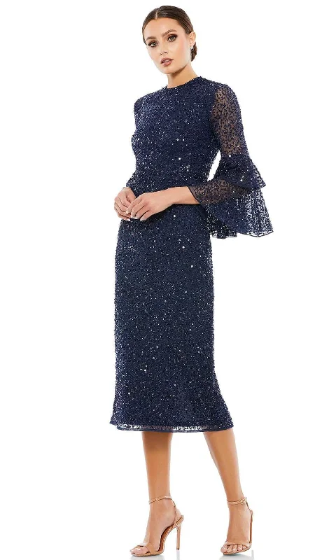 Limited Time Discount Mac Duggal 10802 - Ruffle Sleeve Cocktail Dress