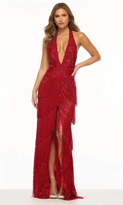 Bargain Blast Sherri Hill 56387 - Halter Backless Evening Gown