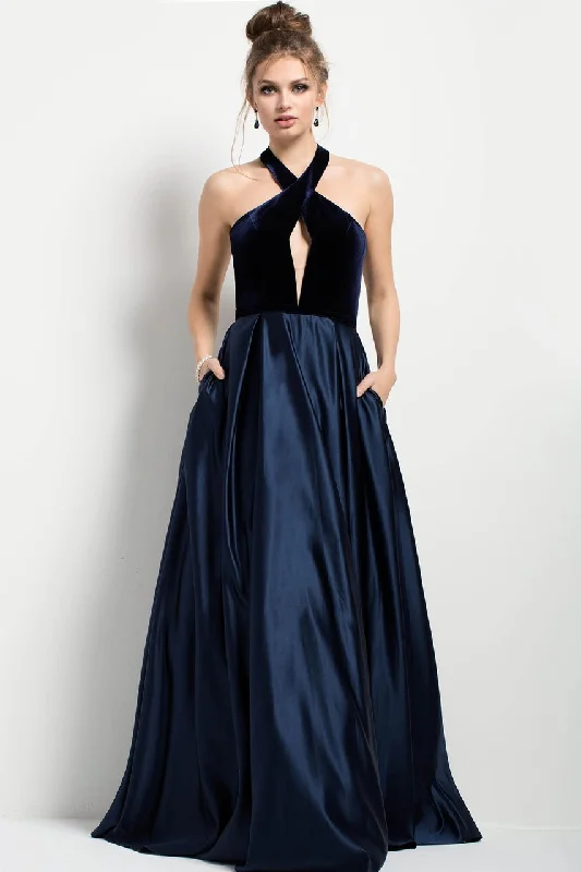 Deal Alert Jovani Plunging Cutout Cross-Halter Ballgown 51509 - 1 pc Burgundy In Size 14 Available Deal Alert Jovani Plunging Cutout Cross-Halter Ballgown 51509 - 1 pc Burgundy In Size 14 Available