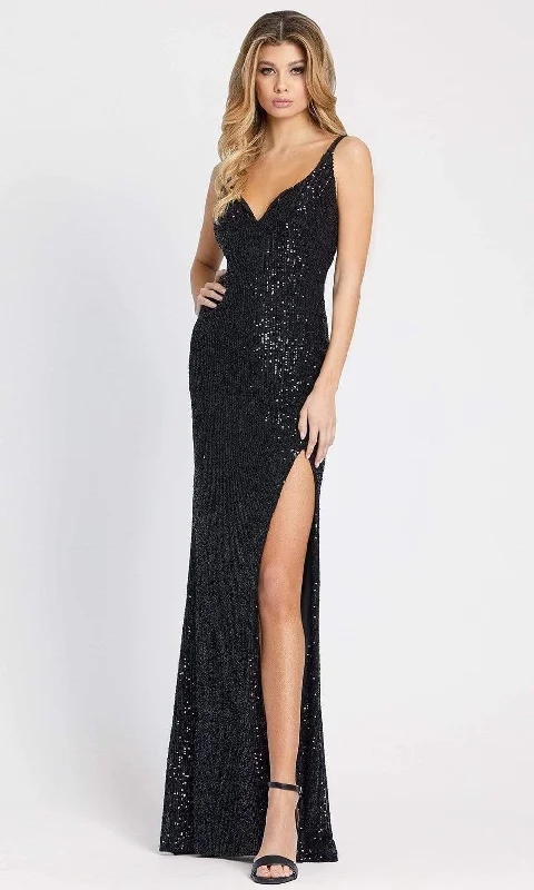 TIME-Limited Offer Ieena Duggal - 26443 Sleeveless High Slit Sequin Long Prom Gown