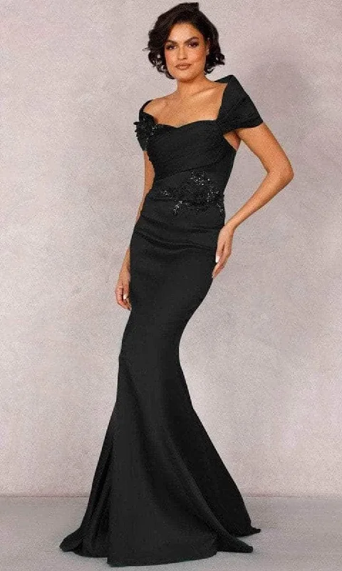 Deal Zone Terani Couture - Shawl Sleeves Mikado Evening Dress 2021M2969