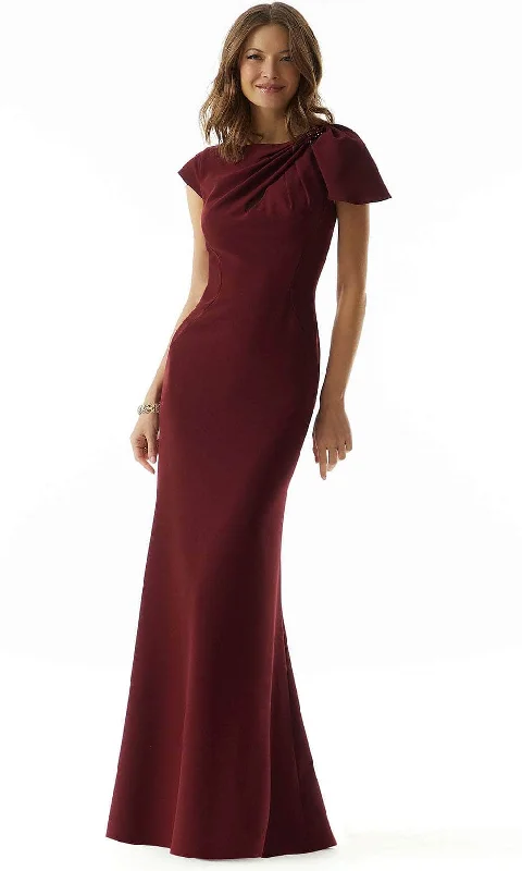 Online Specials MGNY by Mori Lee 73022 - Cap Sleeve Draped Evening Dress