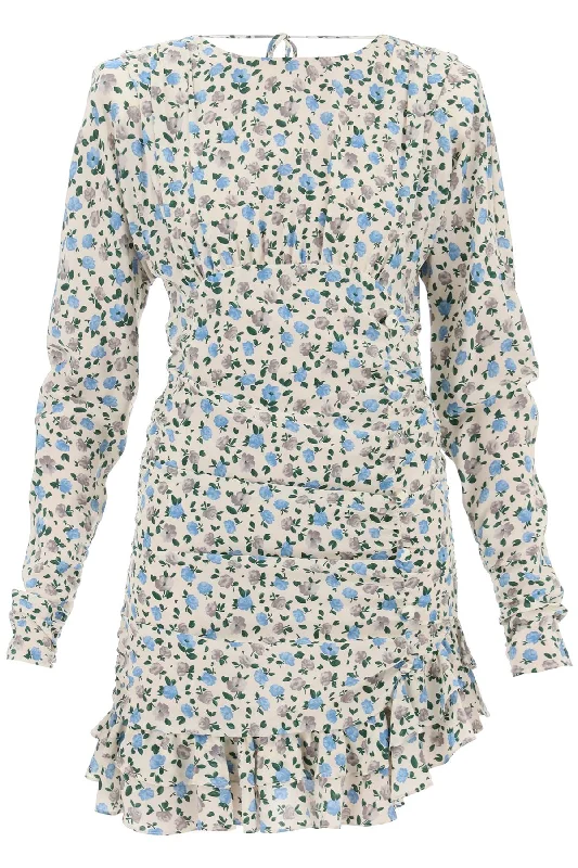 Fantastic Offers Alessandra Rich draped mini dress with floral pattern