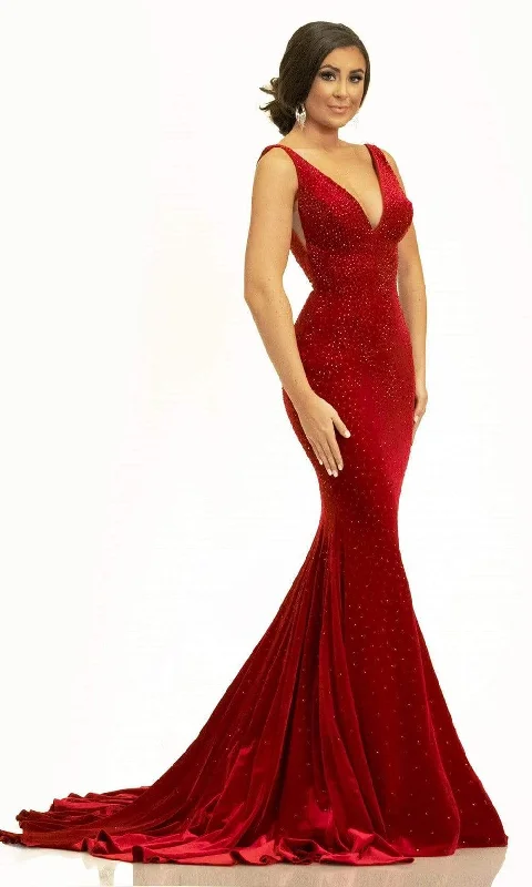 Price Smash Johnathan Kayne - 2308 Fitted Trumpet Evening Dress