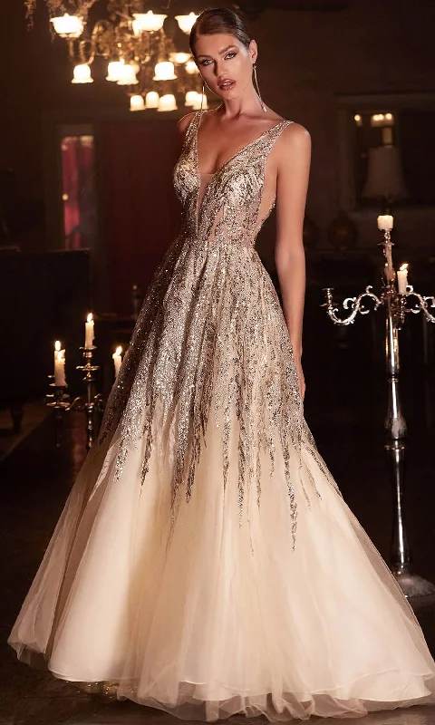Unbeatable Prices Cinderella Divine C135 - Sequin Sleeveless Prom Dress