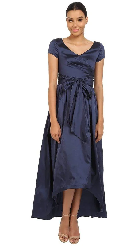 Special Savings Adrianna Papell V-Neck Ruched Taffeta High-Low Dress 81917430 - 1 pc Navy in Size 8 Available Special Savings Adrianna Papell V-Neck Ruched Taffeta High-Low Dress 81917430 - 1 pc Navy in Size 8 Available
