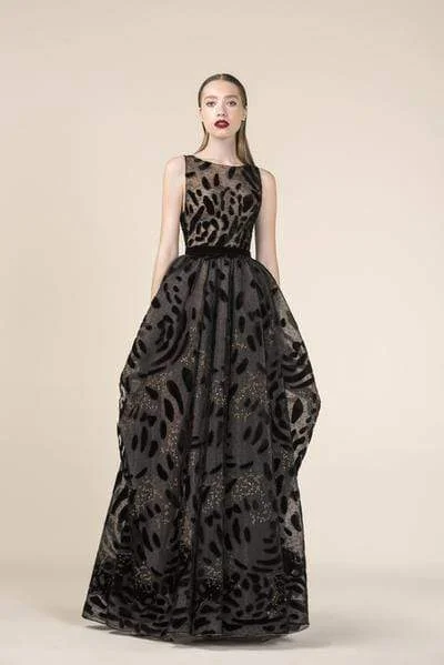 While Supplies Last Saiid Kobeisy - Sleeveless Bateau Tulle Brode A-line Dress RE3583 While Supplies Last Saiid Kobeisy - Sleeveless Bateau Tulle Brode A-line Dress RE3583