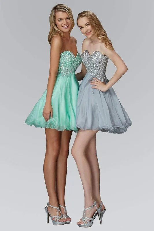 Midnight Madness Elizabeth K - GS2088 Strapless Embellished Sweetheart Dress