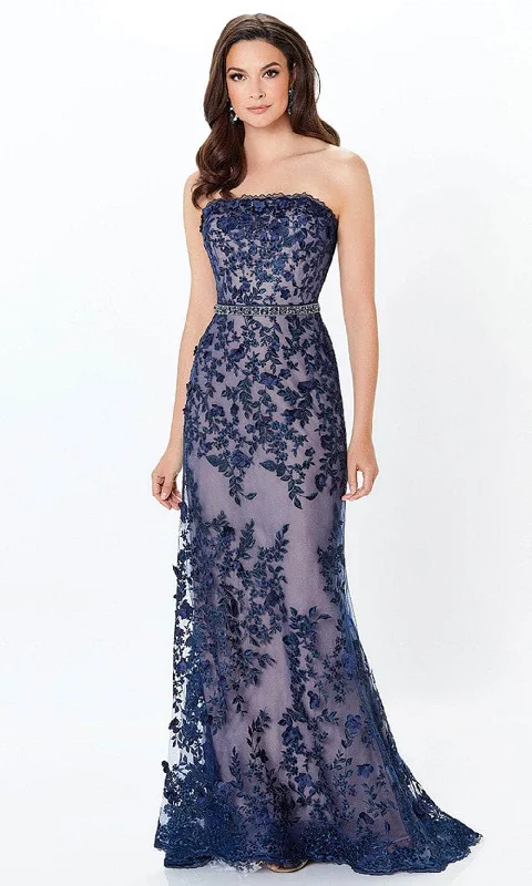 Big Discounts Montage by Mon Cheri - 118961 Strapless Lace Sheath Gown