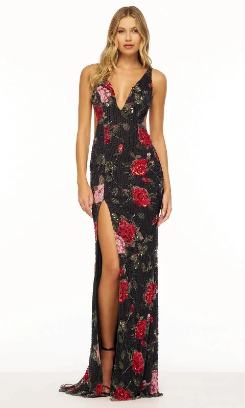 Daily Deals Sherri Hill 56301 - Floral Printed Sleeveless Dress