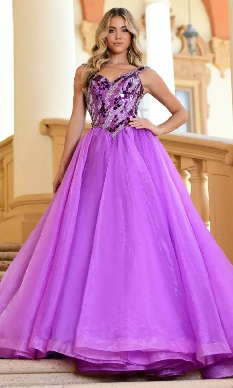 Epic Deals Ava Presley 28579 - Sweetheart Cut-Glass Prom Gown