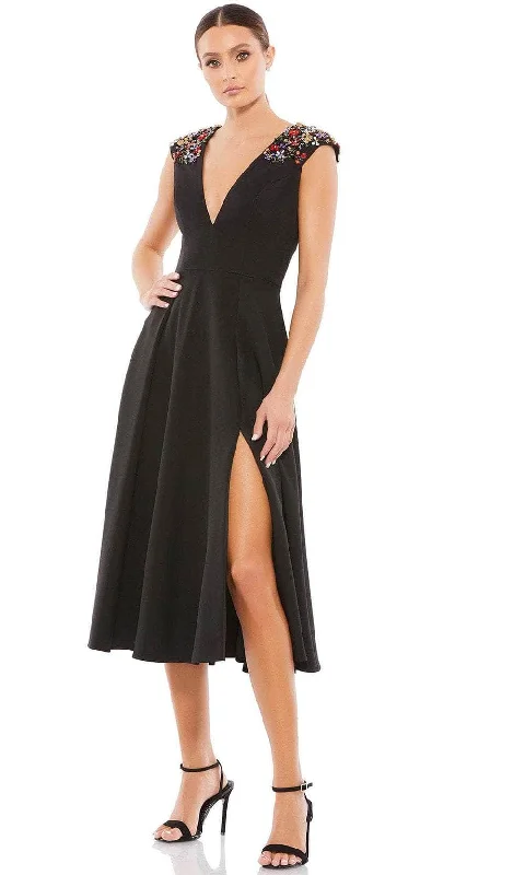 Special Price Ieena Duggal 70214 - Cap Sleeved Plunging V Neck Dress