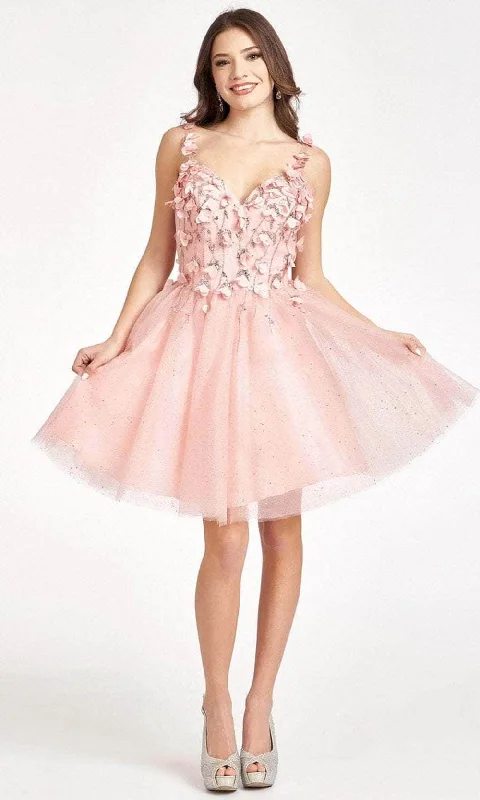 TIME-Limited Offer Elizabeth K GS1999 - 3D Florals Short Dress