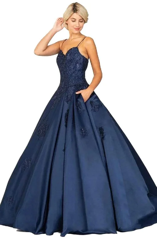 Final Clearance Eureka Fashion - Embroidered Sweetheart Satin Ballgown
