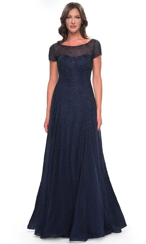 Deep Discounts La Femme 30852 - Illusion Rhinestone Formal Dress