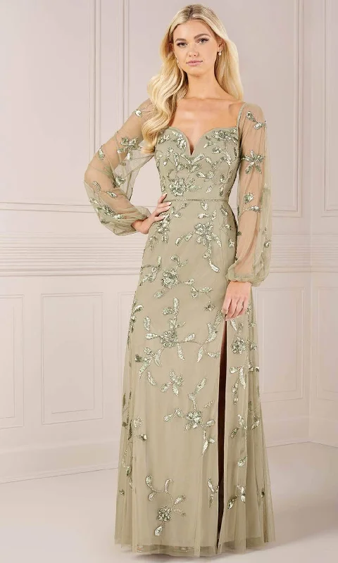 Act Fast Adrianna Papell Platinum 40440 - Long Sheath Dress