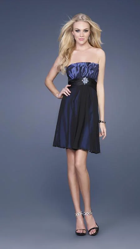 Season Finale Sale La Femme - 15425 Strapless Short Dress