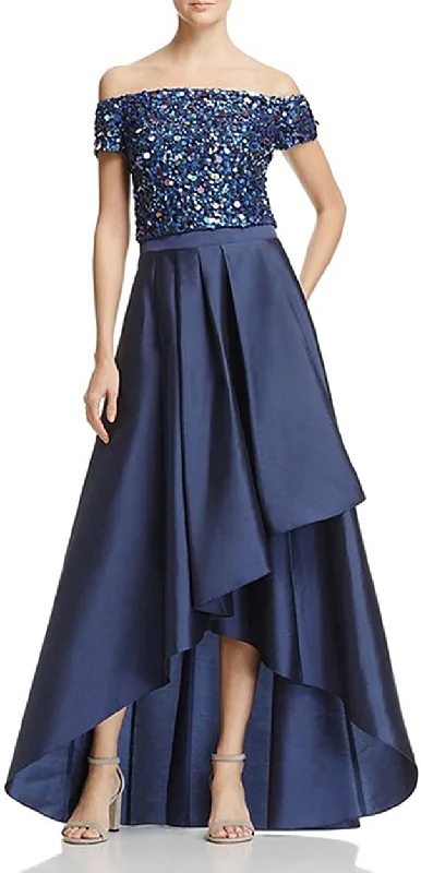 Extra Discounts Adrianna Papell - Sequined High Low Gown  AP1E201583