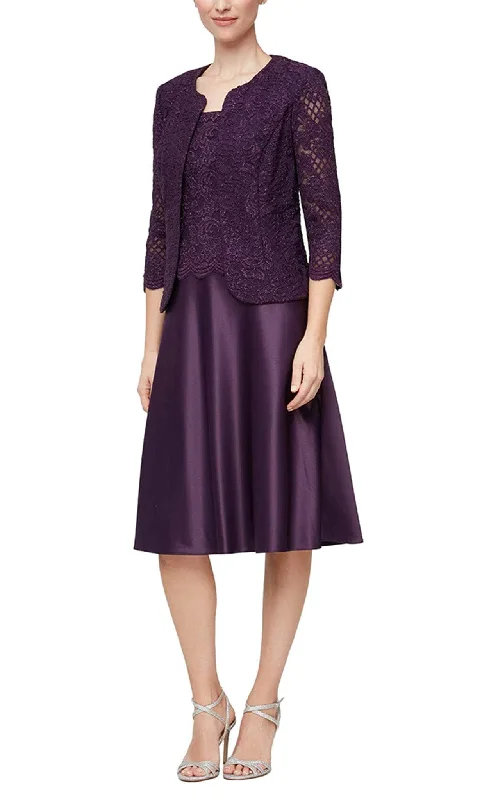 Members Only Alex Evenings 82122521 - Two Piece A-Line Formal Dress