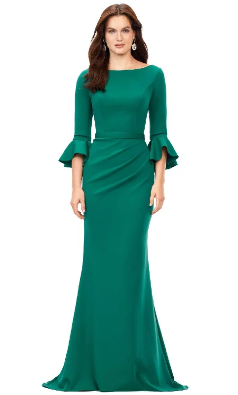 Price Break Ashley Lauren 11325 - Flutter Sleeves Bateau Neck Evening Dress