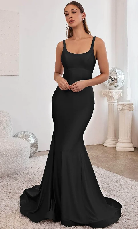 Early Bird Discount Ladivine CD2219 - Lace Up Back Long Prom Dress