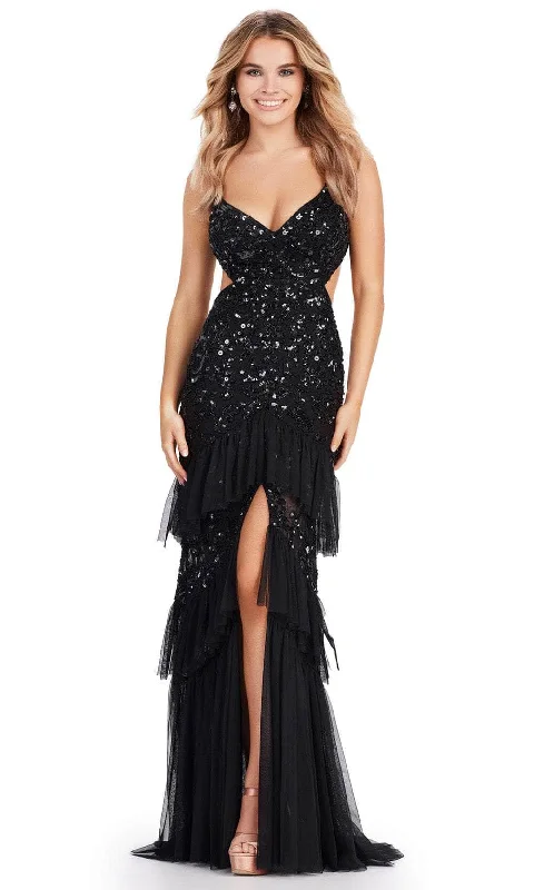 Now or Never Ashley Lauren 11437 - Ruffle Trimmed Prom Dress