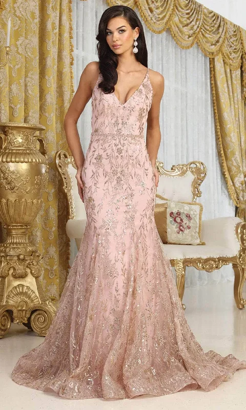 Must-Have Deals May Queen RQ8017 - Metallic Mermaid Prom Dress