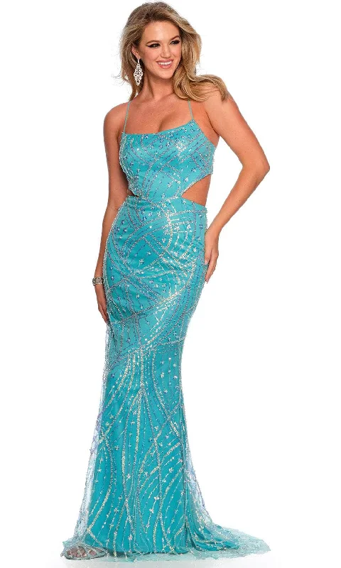 Online Exclusive Dave & Johnny 11326 - Sleeveless Scoop Neck Gown