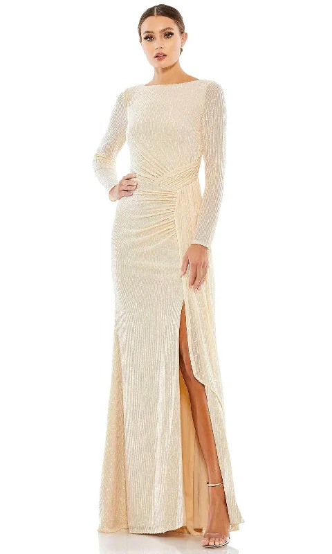 Final Clearance Ieena Duggal 26715 - Ruched Waist Sequin Mother of the Groom Dress