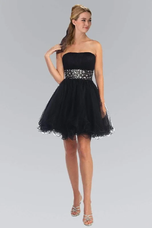Clearance Items Elizabeth K - GS1053 Jewel Embellished Waist Sweetheart Dress