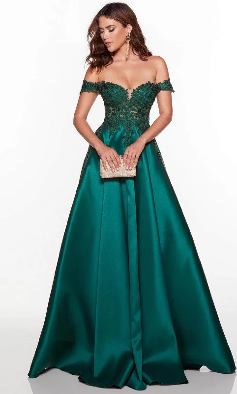 Buy More, Save More Alyce Paris 61324 - Off  Shoulder Mikado Prom Dress