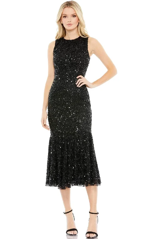 Weekend Special Mac Duggal 5597 - Sequined Sleeveless Fit and Flare Gown