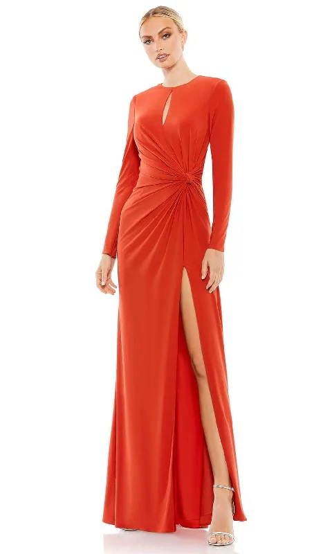Fantastic Deals Ieena Duggal 55708 - Keyhole Neck Long Sleeved Dress